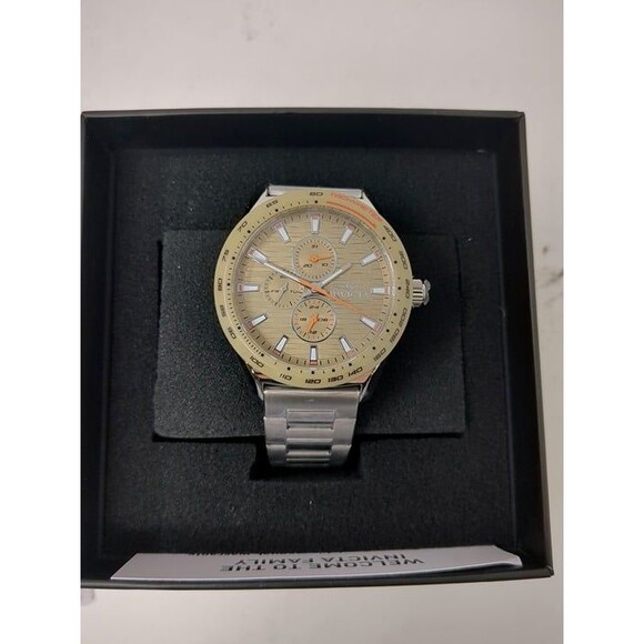 NWT Invicta Racing Men 44mm Stainless Steel Steel Desert Sand dial VH67 Quartz - Picture 5 of 6